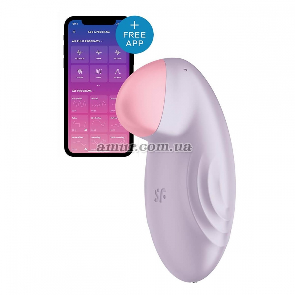 Смарт-вибратор для клитора Satisfyer Tropical Tip Light Lilac купить в  Киеве и Украине по лучшей цене ❤️ секс шоп Amur