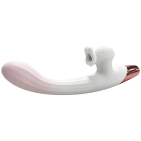 Вибратор-кролик B-Series 3 в 1 Dual Action Heating Vibe, с вакуумной стимуляцией и нагревом 1