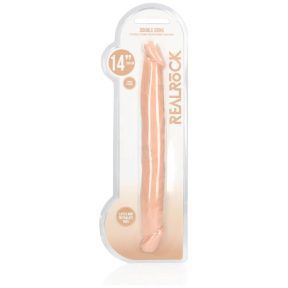 Двусторонний фаллоимитатор RealRock Realistic Double Dong, 36 см 5