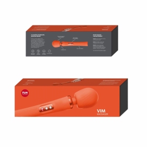 Вибромассажер Fun Factory VIM Vibrating Wand, оранжевый, супермощный и легкий, до 6 часов работы 8