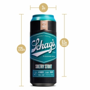 Мастурбатор – банка пива Blush Schag's – Sultry Stout Masturbator – Frosted, самосмазывающийся, вакуум 5