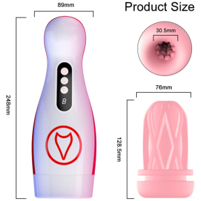 Автоматичний мастурбатор B-Series Fox, 7 режимів вакууму та вібрацій 8