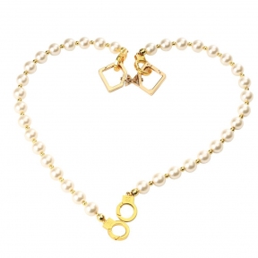 Перлинні наручники та ножні кайданки LOCKINK Pearl Handcuffs & Anklecuffs 2