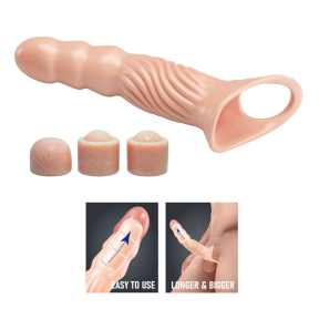 Удлиняющая насадка на член Pretty Love Adjustable Extender, 3 модуля 3