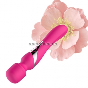 Вибратор-микрофон «Foxshow Dual Massager Pulsator», розовый, 7+7 функций 7