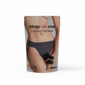 Трусики для страпону Strap-On-Me Harness Lingerie Unique, One Size, сірі 6