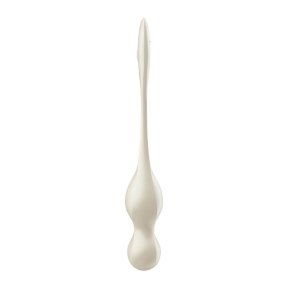 Вагинальные смарт-шарики с вибрацией Satisfyer Love Birds 1, белые, 78 г 0