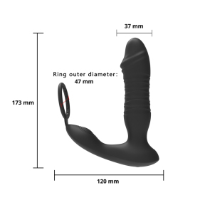 Пробка-массажер простаты Erospace Men’s Play Thrusting Prostate Massager APP Controlled B5 5