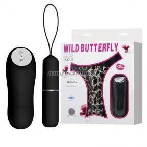 Вібростимулятор клітора з пультом та стрінгами «Wild Butterfly Wireless» 7