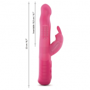 Вібратор-кролик Dorcel Baby Rabbit Magenta 2.0 з перловим масажем  обертовою головкою 3