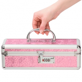 Кейс для зберігання секс-іграшок BMS Factory - The Toy Chest Lokable Vibrator Case, рожевий, з кодовим замком 1