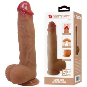 Фалоімітатор з мошонкою Pretty Love Orton, 23,5 см, Super Soft 6