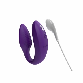 Смарт-вібратор для пар We-Vibe Sync 2, фіолетовий, 10 віброрежимів, пульт ДК 5