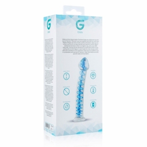 Стеклянный дилдо Gildo Glass Dildo No. 4, для точки G и простаты 4