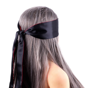 Маска Erospace Wild Play Satin Eye Mask C18, черный-малиновый 6