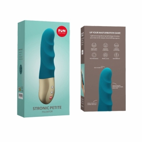 Міні-пульсатор Fun Factory STRONIC PETITE, бірюзовий, 8 режимів, підходить для початківців 6