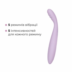 Тонкий смарт-вібратор G Svakom Cici 2, ліловий, підігрів до 38 °C 3