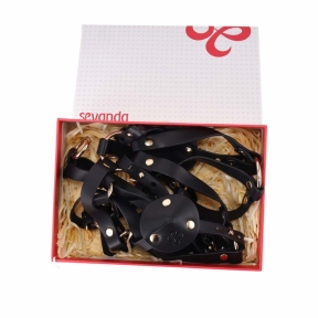 Портупея на груди LOCKINK SEVANDA Queen Chest Harness with Removable Bra 9