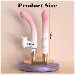 Вибратор-кролик B-Series 3 в 1 Dual Action Heating Vibe, с вакуумной стимуляцией и нагревом 3