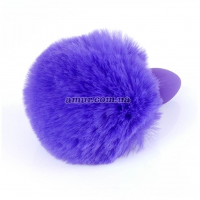 Анальна пробка «Jawellery Silikon Bunny Tail Purple» 1