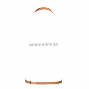 Портупея Bijoux Indiscrets MAZE - 8 Harness, коричнева, екошкіра 0