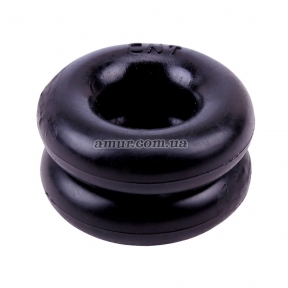 Набір з 2 чорних ерекційних каблучок «Get Lock Donut Rings Over Sized» 3