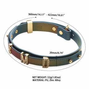 Нашийник LOCKINK Multi-color DIY Alphabet Collar 5