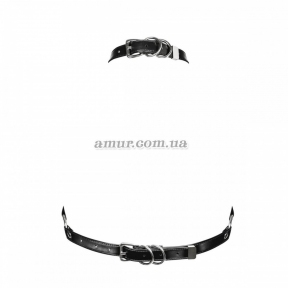 Портупея на грудь Obsessive A740 harness, черная, O/S, искусственная кожа 0