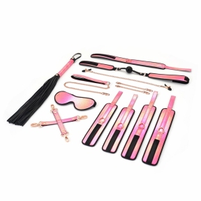 БДСМ-набор Liebe Seele Vivid Sakura 8 Pieces Set, 8 аксессуаров, экокожа на бархатной основе 0