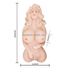 Мастурбатор в виде женского торса «ToyJoy Caresse» c функцией голоса 5