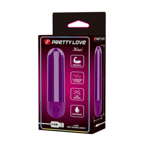 Перезаряжаемая вибропуля «Pretty Love Kiwi», 10 режимов вибрации 6