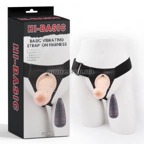 Мужской страпон «Hi-Basic Harness», с вибрацией 1