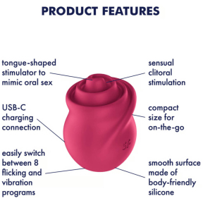 Вибростимулятор для клитора Satisfyer Tongue Twister, с имитацией язычка 3