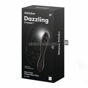 Стеклянный дилдо Satisfyer Dazzling Crystal 1, черный 3