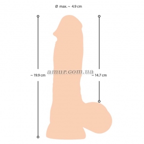 Реалистичный фаллоимитатор «NS Dildo with movable Skin», 20 см 8