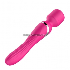 Вибратор-микрофон «Foxshow Dual Massager Pulsator», розовый, 7+7 функций 1
