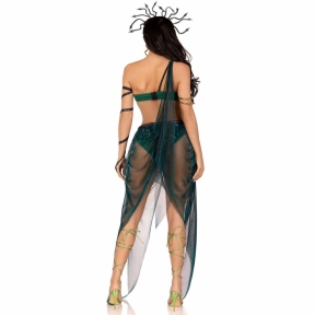Эротический костюм Медузы Горгоны Leg Avenue Medusa Costume, топ, юбка, нарукавники, украшения 3