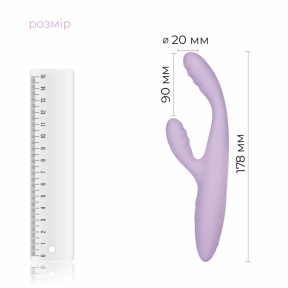 Тонкий кролик-вибратор Svakom Cici+ 2 Lilac, управление со смартфона, подогрев до 38 °C 2