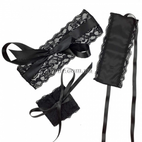 Эротический набор повязка на глаза и наручники Blindfold and Handcuffs Aria 3