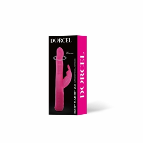 Вібратор-кролик Dorcel Baby Rabbit Magenta 2.0 з перловим масажем  обертовою головкою 4