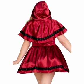 Эротический костюм Красной шапочки Leg Avenue Gothic Red Riding Hood, платье, накидка 11