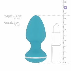 Анальна вібропробка Cala Azul – Blanca Vibrating anal plug, 10 режимів 5