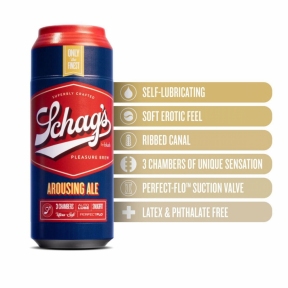 Мастурбатор – банка пива Blush Schag's Arousing Ale Masturbator – Frosted, самозмащувальний вакуум 2