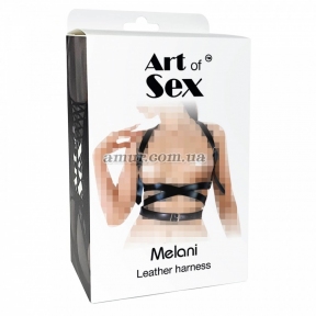 Шкіряна портупея Art of Sex - Melani Leather harness, чорна 1