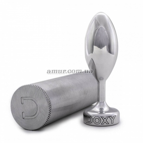 Металлическая анальная пробка Doxy Butt Plug Smooth, гладкая, диаметр 3,3 см 1