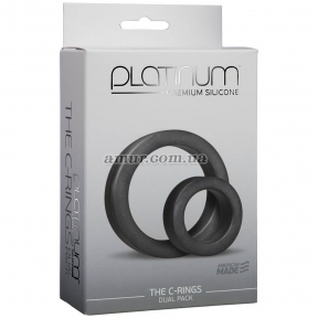 Набор эрекционных колец Doc Johnson Platinum Premium Silicone - The C-Rings  0