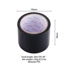 Скотч для бондажу LOCKINK SEVANDA Electrostatic Tape, чорний, 16 м 0