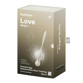 Вагинальные смарт-шарики с вибрацией Satisfyer Love Birds 1, белые, 78 г 5
