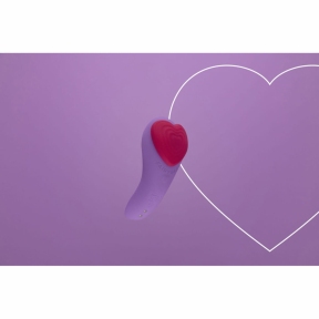 Вибратор в трусики FairyGasm HeartGem violet, на магните, пульт ДУ 7