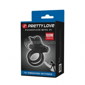 Эрекционное виброкольцо «Pretty Love Passionate Ring IX», 10 режимов вибрации 7